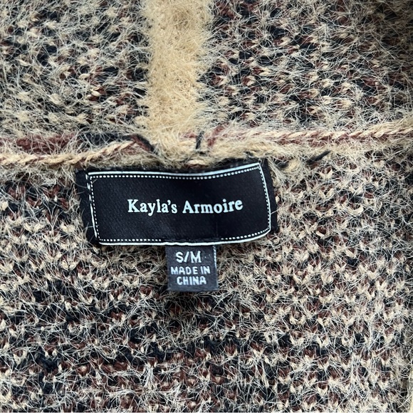 Kayla's Armoire Leopard Duster Cardigan Size S/M - Picture 2 of 5